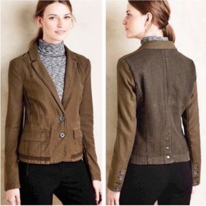 Anthropologie Brown Blazer Jacket